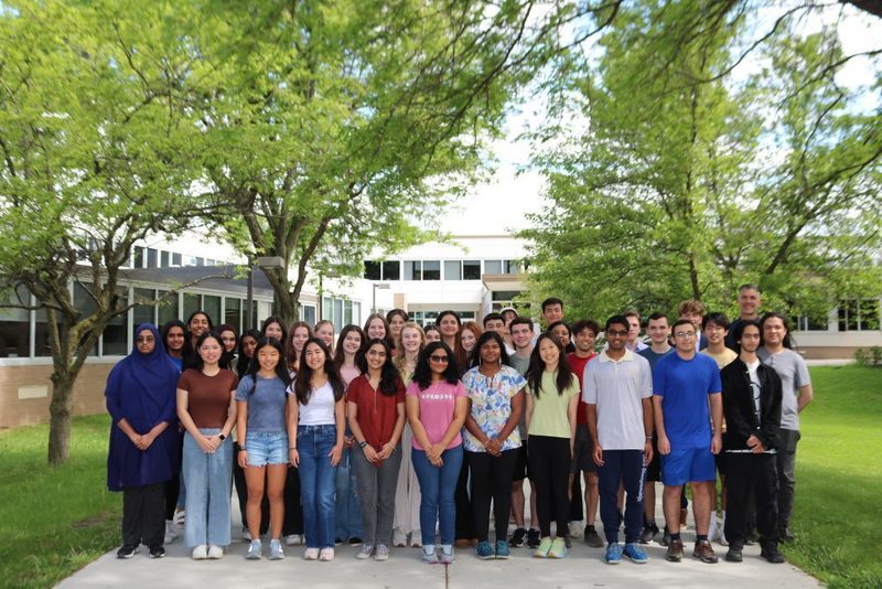 Shaker High School 2024 Honor Graduates with Principal Marcus Puccioni