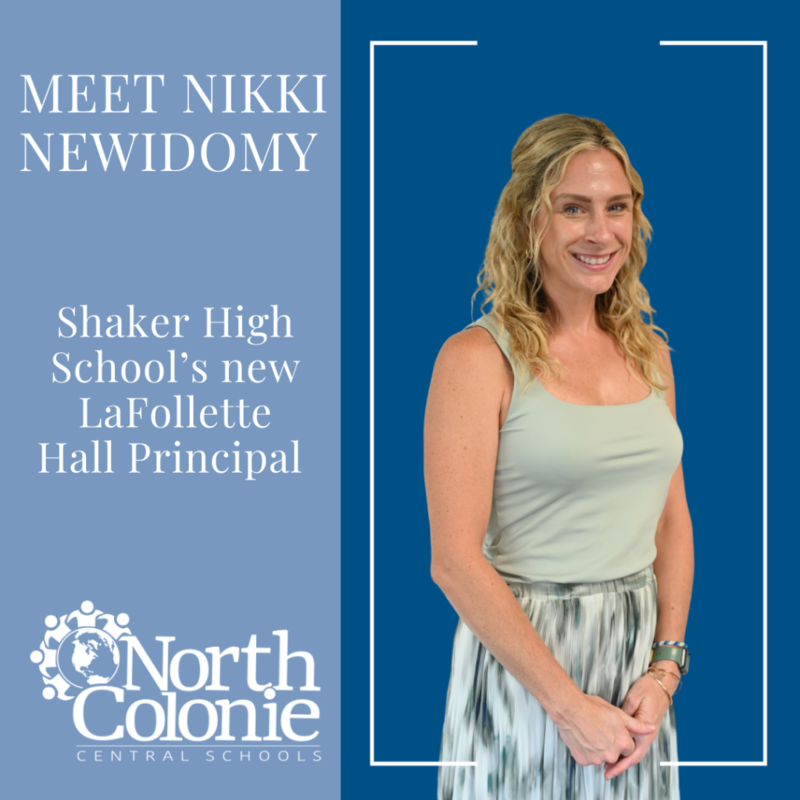 Ms. Nikki Newidomy is Shaker High School’s new LaFollette Hall Principal