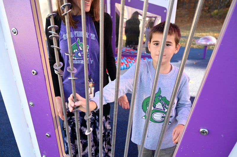 students playing in Adaptive Playground