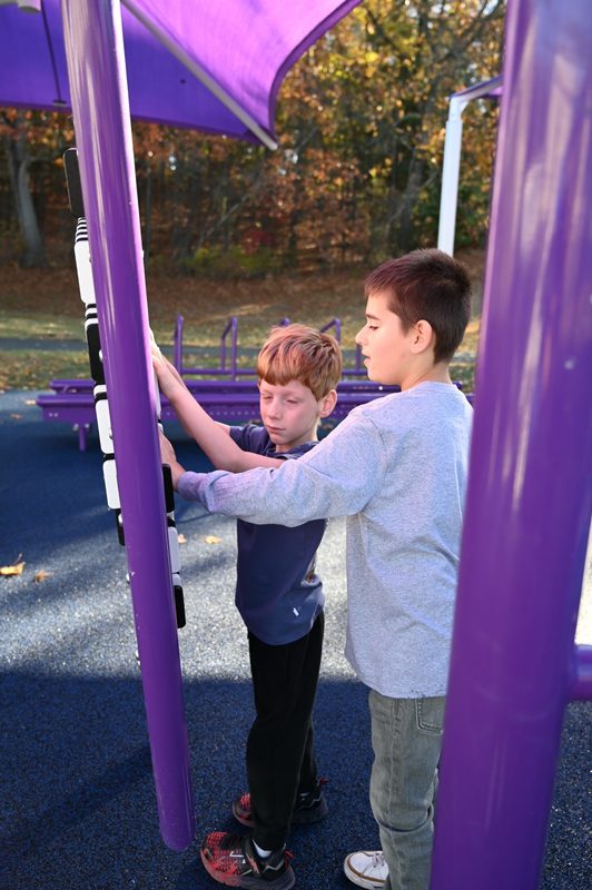 students playing in Adaptive Playground