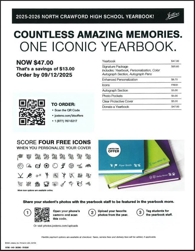 Yearbook Flyer 2025-26
