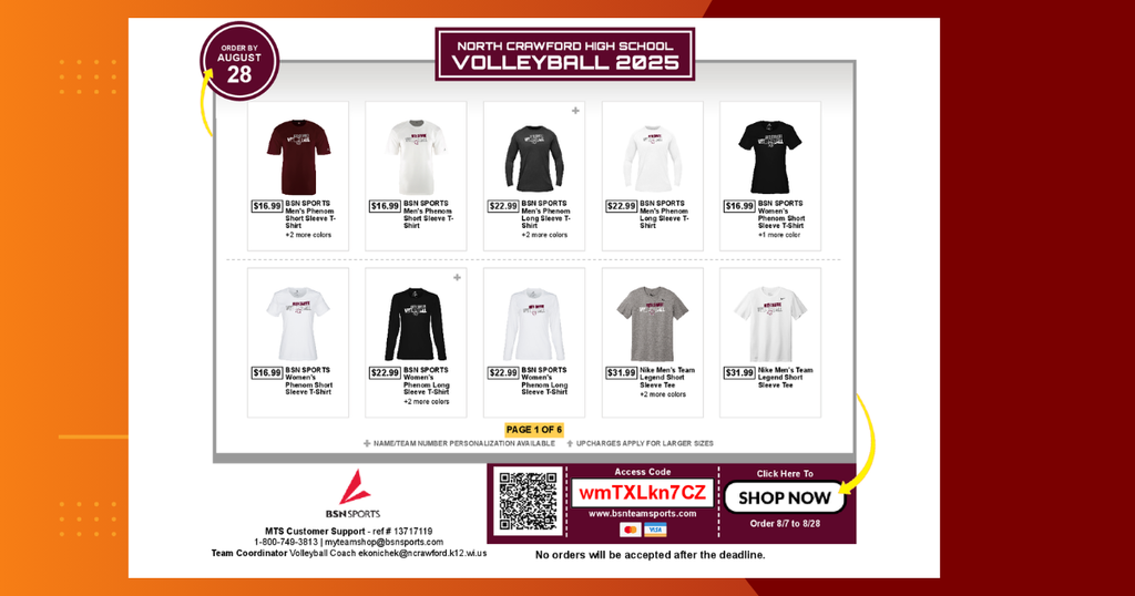 NC Volleyball Flyer