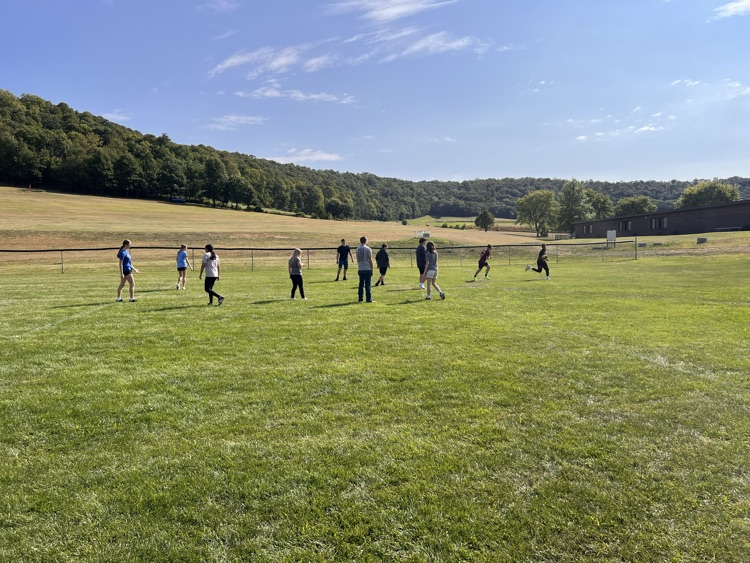 students playing