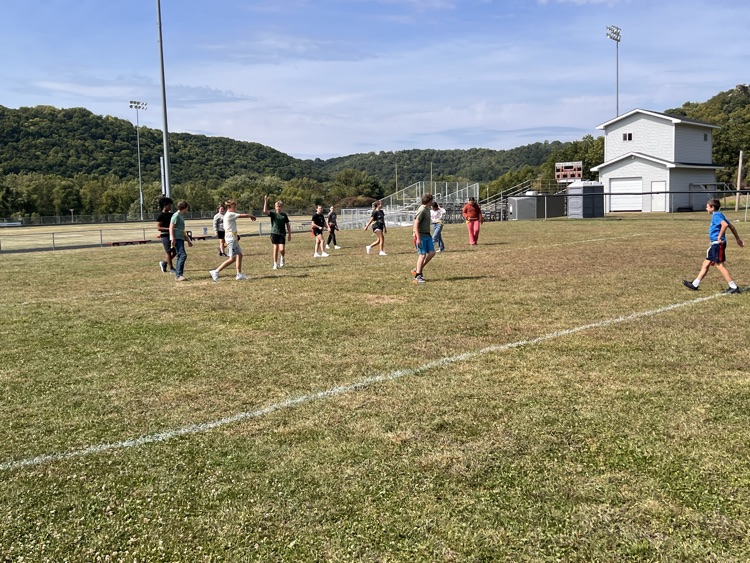 students playing