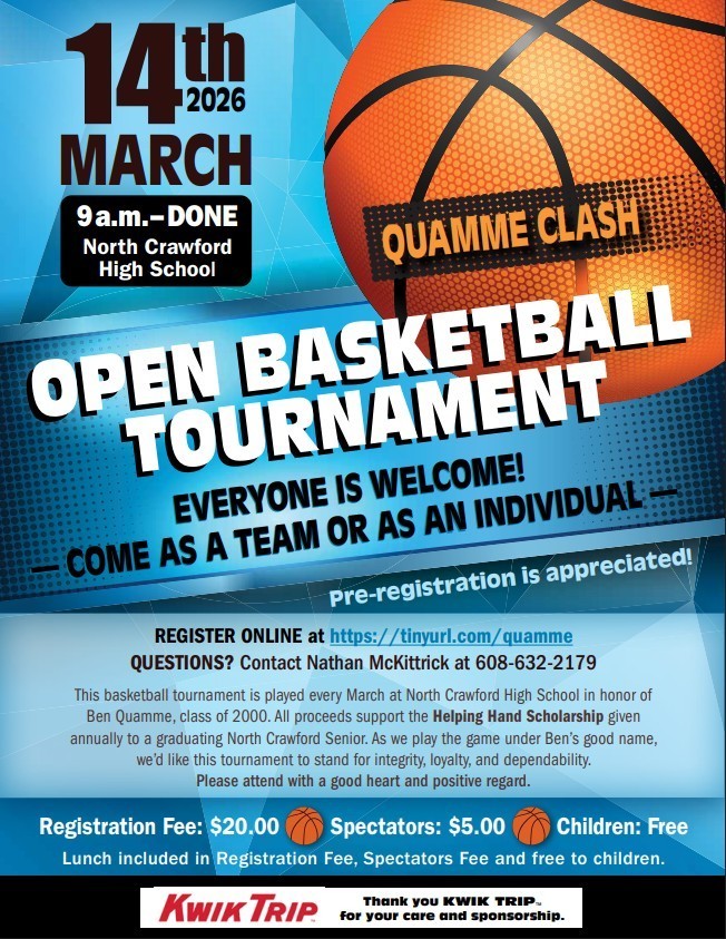 Alumni Basketball Tournament Flyer