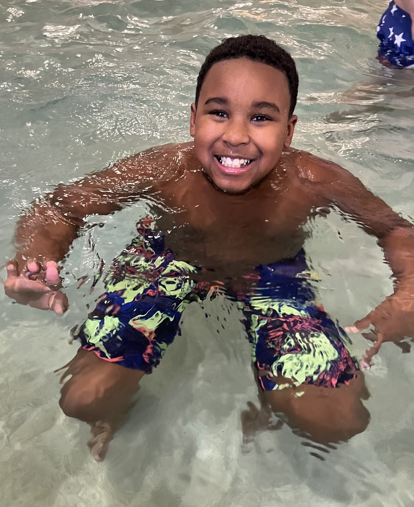 Relaxing in the pool