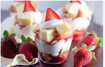 Strawberry shortcake cup