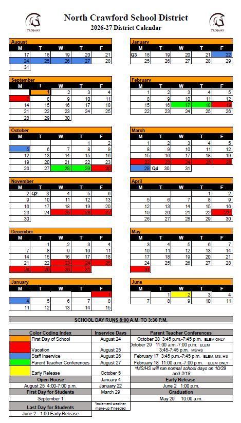 2026-27 District Calendar