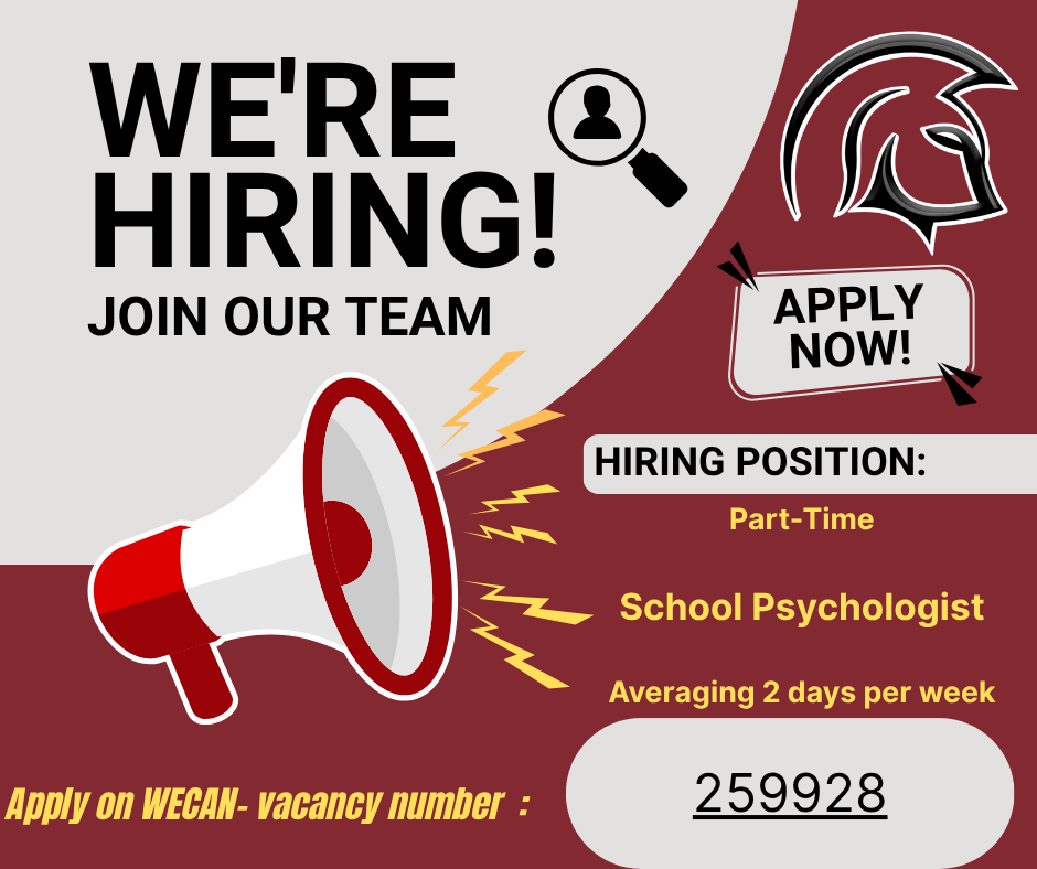 Seeking a part-time School Psychologist-