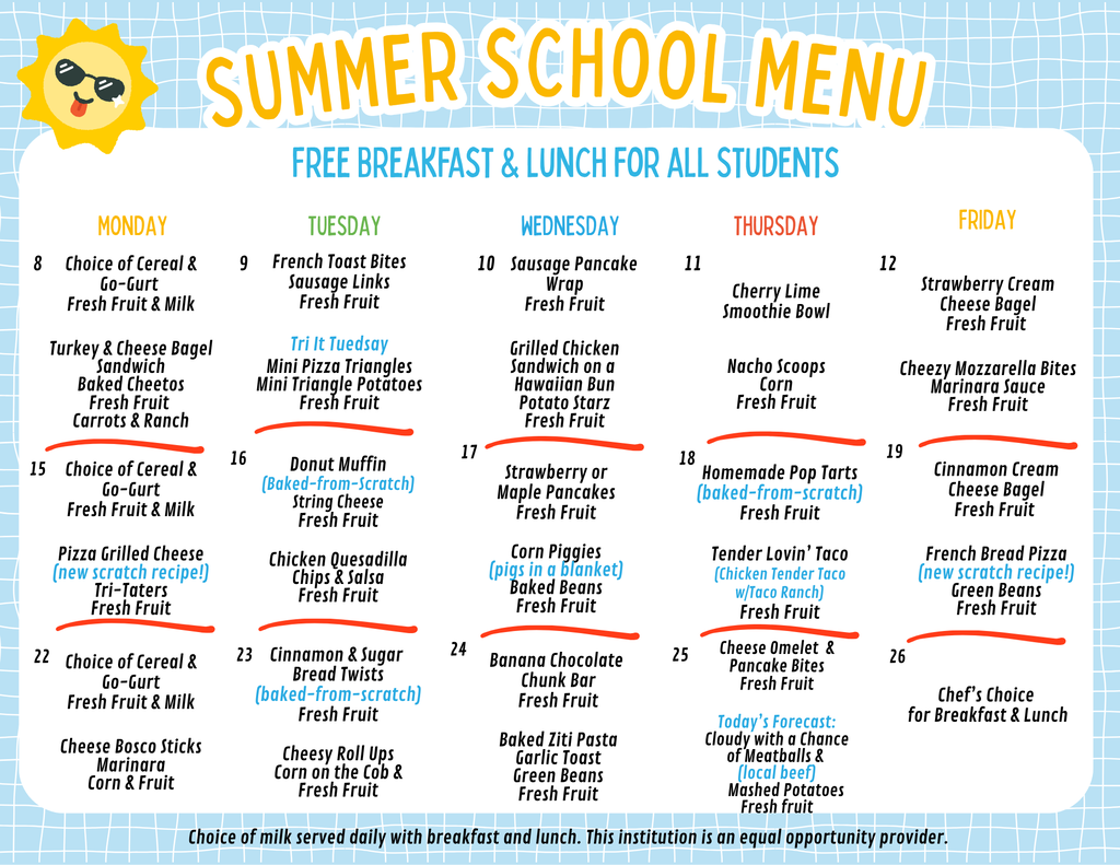 Summer Menu