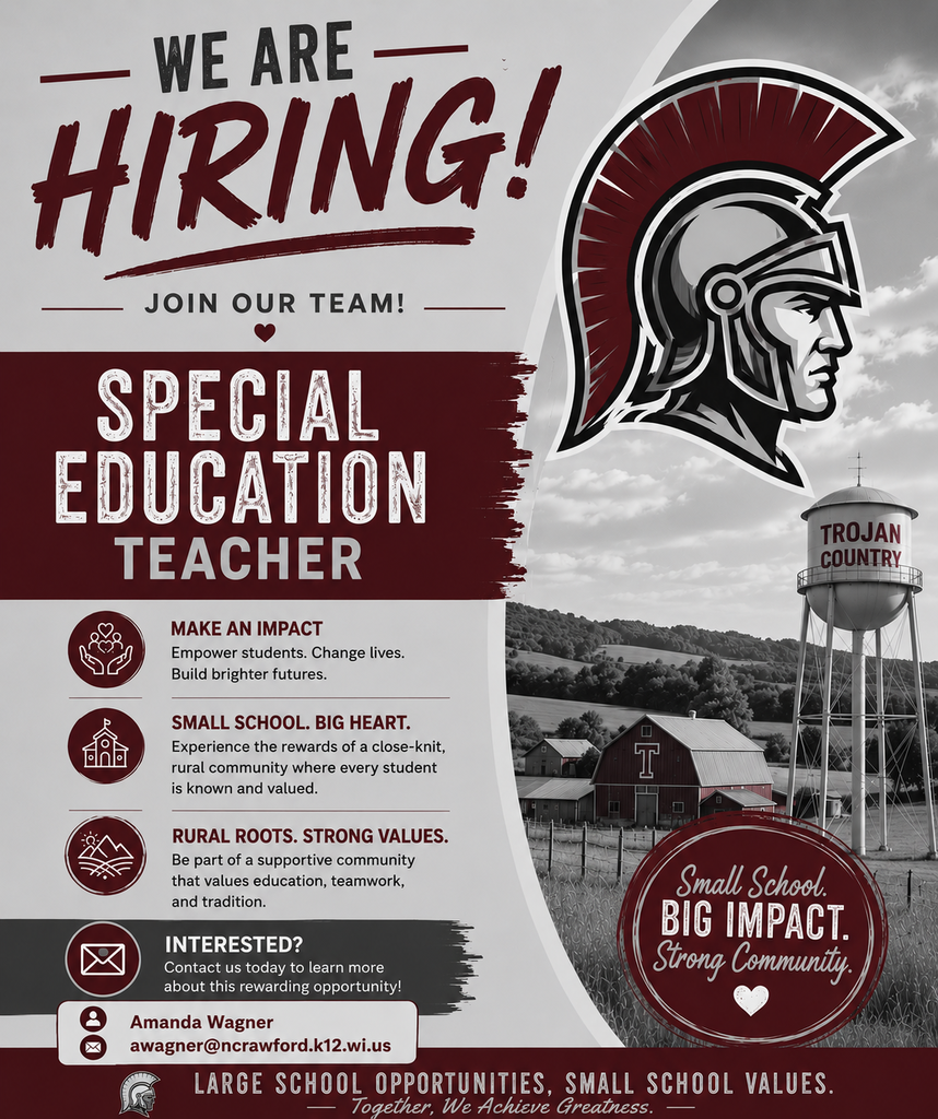 Hiring a special education teacher- Contact Amanda Wagner.