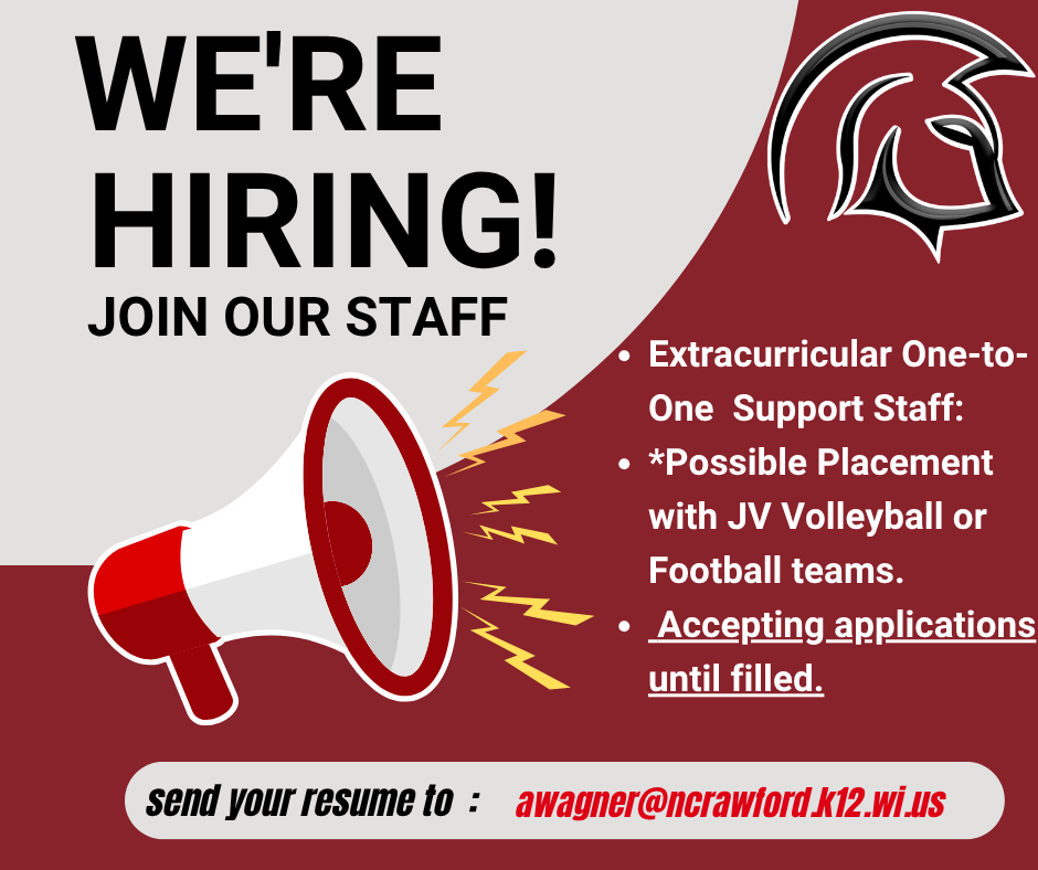 Accepting Extra Curricular Support Staff Applications