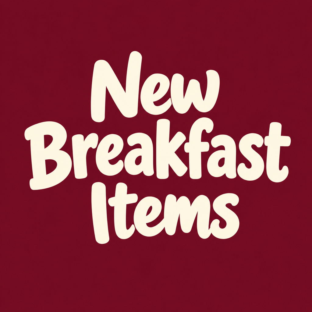 New breakfast items
