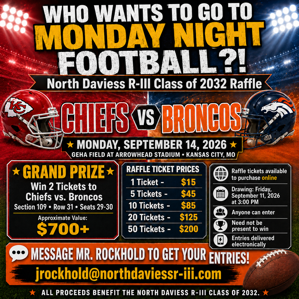 Monday Night Football: Broncos vs Chiefs: Raffle