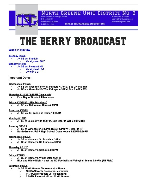 The Berry Broadcast 8:13:25