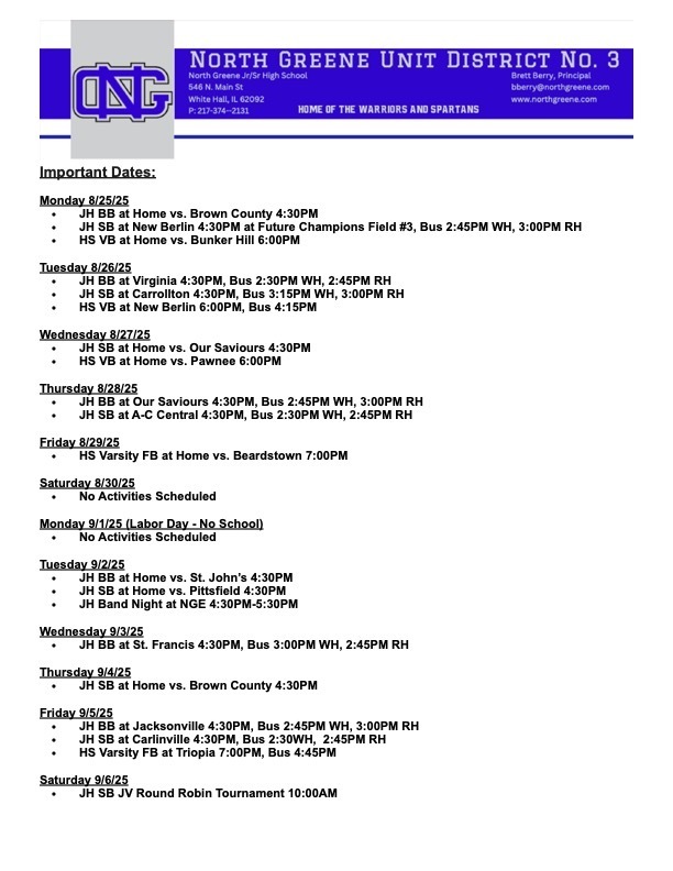 The Berry Broadcast 8:24:25 Schedule