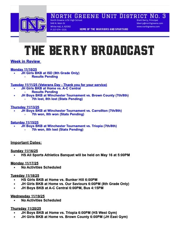 The Berry Broadcast 11:16:25 1