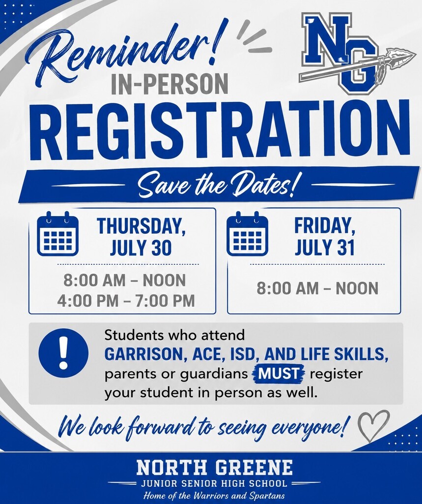 Registration Reminder Flyer