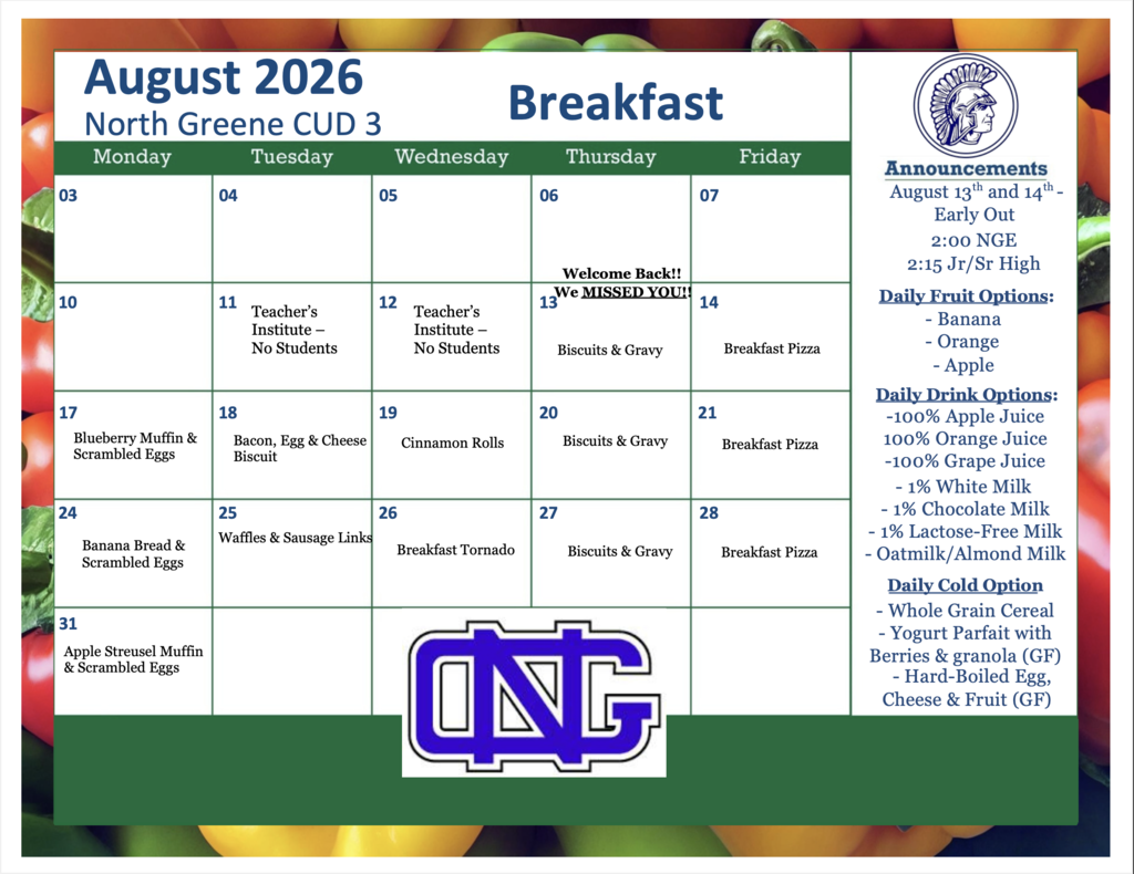 Breakfast August 2026