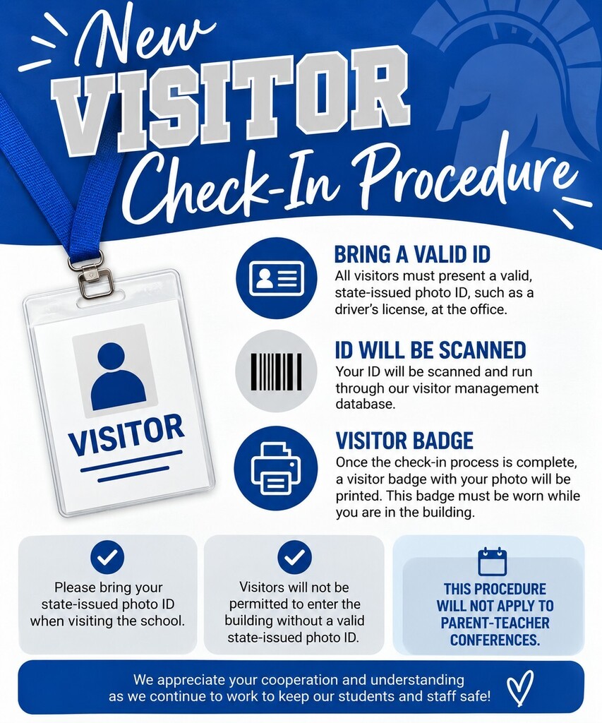 Visitor check in procedure