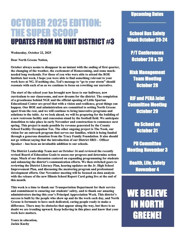 Super Scoop October 2025