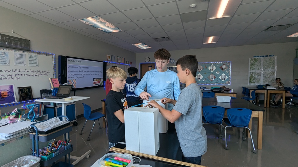 Mrs. Wade's 8th Grade Bridge Building Contest 2025