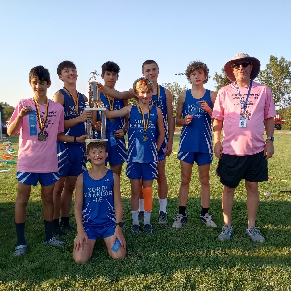 Boys Harrison County Cross County Champions -2025