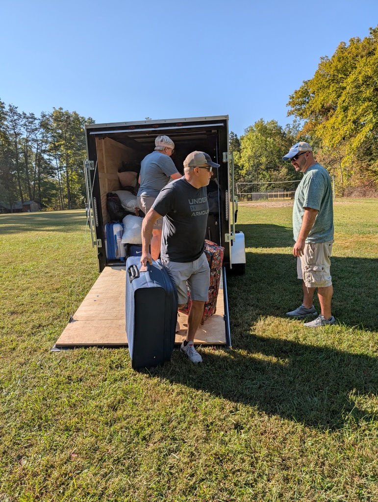 Day 1 - Unloading Camper's Gear - Sept. 30, 2025