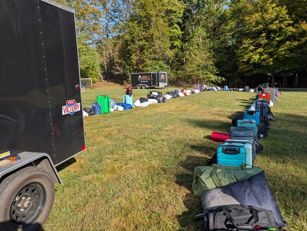 Day 1 - Unloading Camper's Gear - Sept. 30, 2025