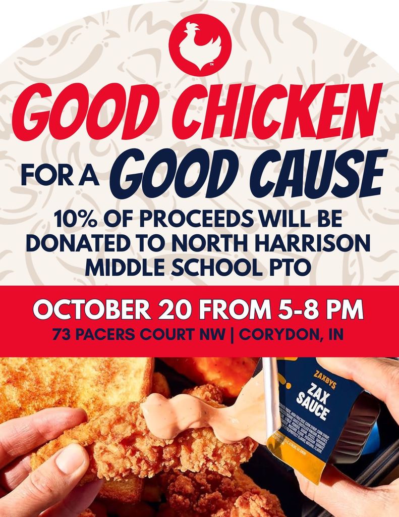 NHMS PTO Zaxby's Fundraiser - October 20, 2025