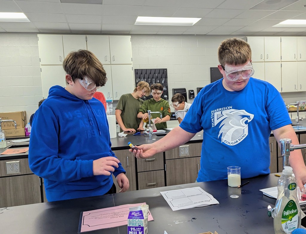 NHMS 8th Grade Potions Lab, with NHHS Student Austin Ward