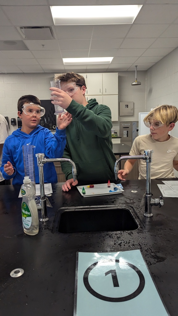 NHMS 8th Grade Potions Lab, with NHHS Student Austin Ward