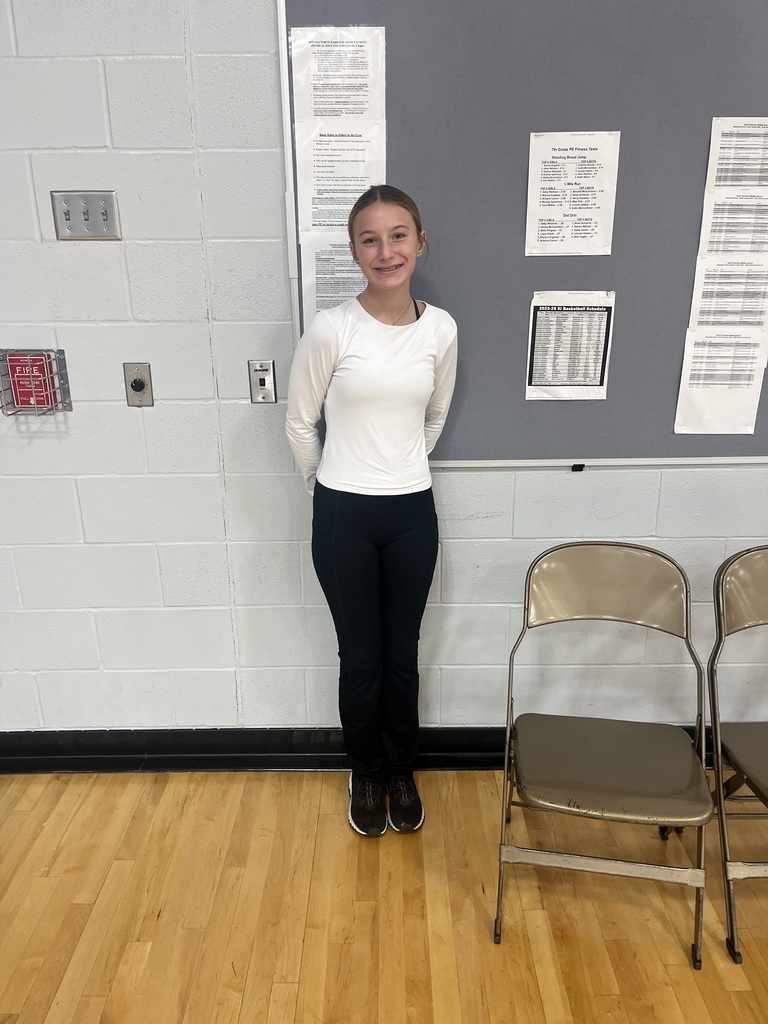 Mr. Cooper’s 7th grade PE classes Fitness Test