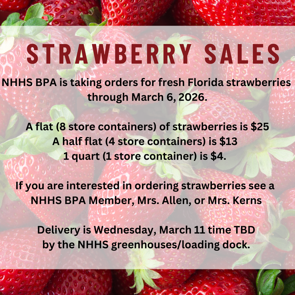 NHHS BPA Fresh Strawberry Fundraiser-2026