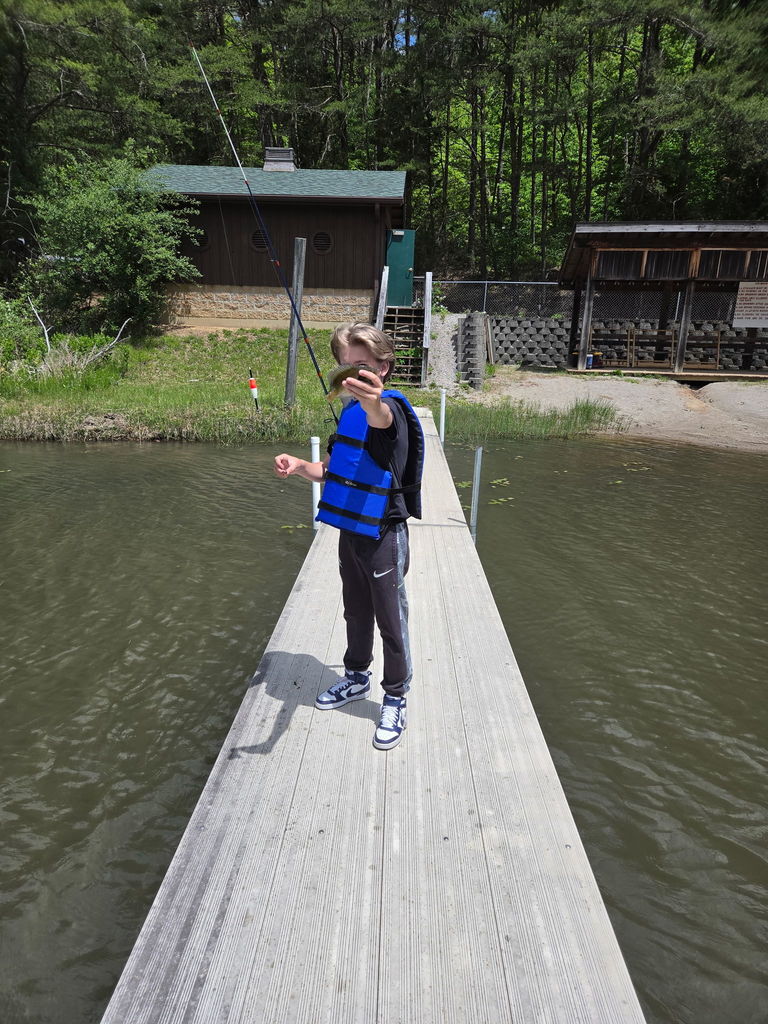 NHMS 6th Grade Campers Fishing on Lake Lilly- Happy Hollow - May 2026