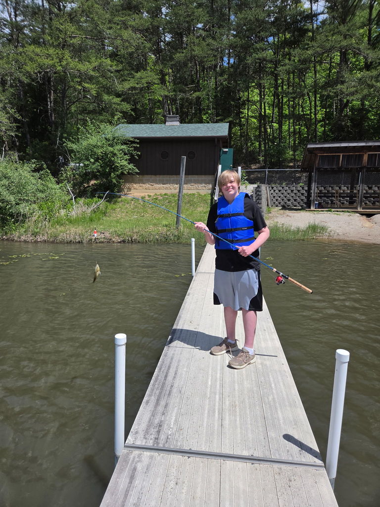 NHMS 6th Grade Campers Fishing on Lake Lilly- Happy Hollow - May 2026