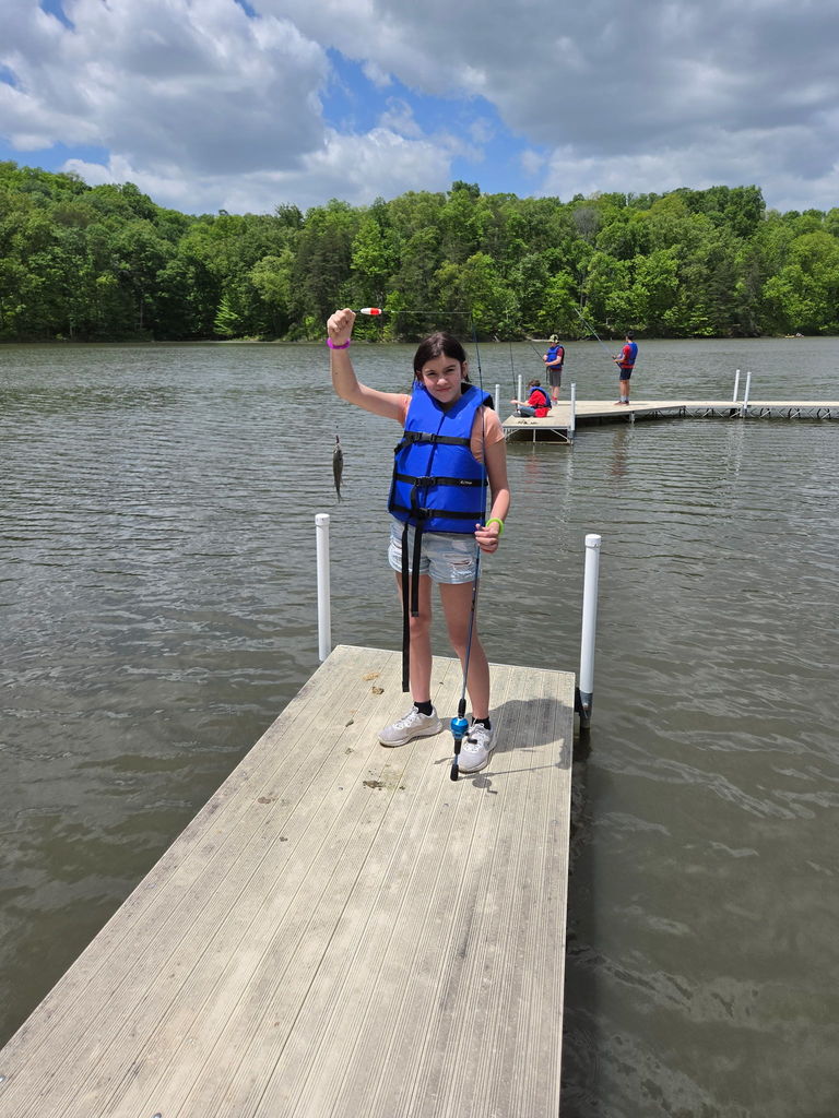 NHMS 6th Grade Campers Fishing on Lake Lilly- Happy Hollow - May 2026