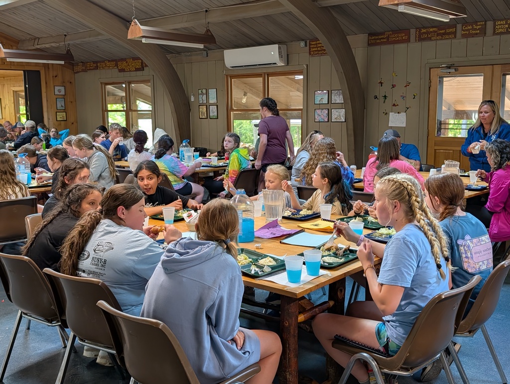 NHMS 6th Grade Camp - Supper: Fried Chicken, Mashed Potatoes, Green Beans, Salad and Hot Rolls- Happy Hollow - May 2026
