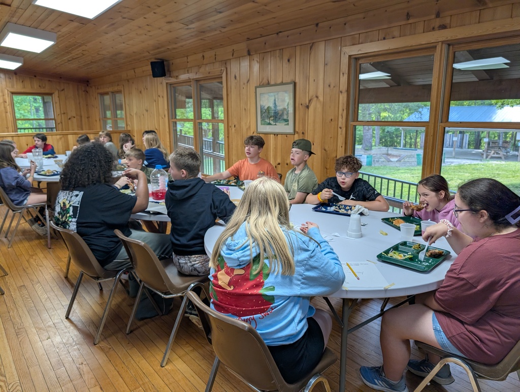 NHMS 6th Grade Camp - Supper: Fried Chicken, Mashed Potatoes, Green Beans, Salad and Hot Rolls- Happy Hollow - May 2026