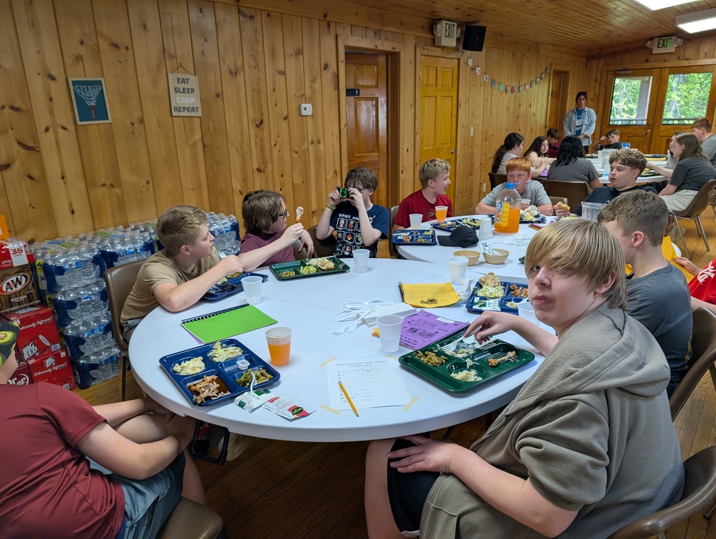 NHMS 6th Grade Camp - Supper: Fried Chicken, Mashed Potatoes, Green Beans, Salad and Hot Rolls- Happy Hollow - May 2026