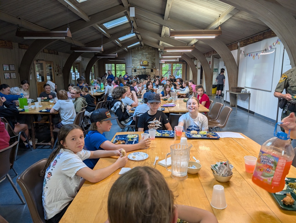 NHMS 6th Grade Camp - Supper: Fried Chicken, Mashed Potatoes, Green Beans, Salad and Hot Rolls- Happy Hollow - May 2026