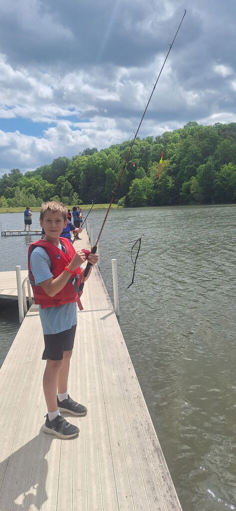NHMS 6th Grade Campers Fishing on Lake Lilly- Happy Hollow - May 2026