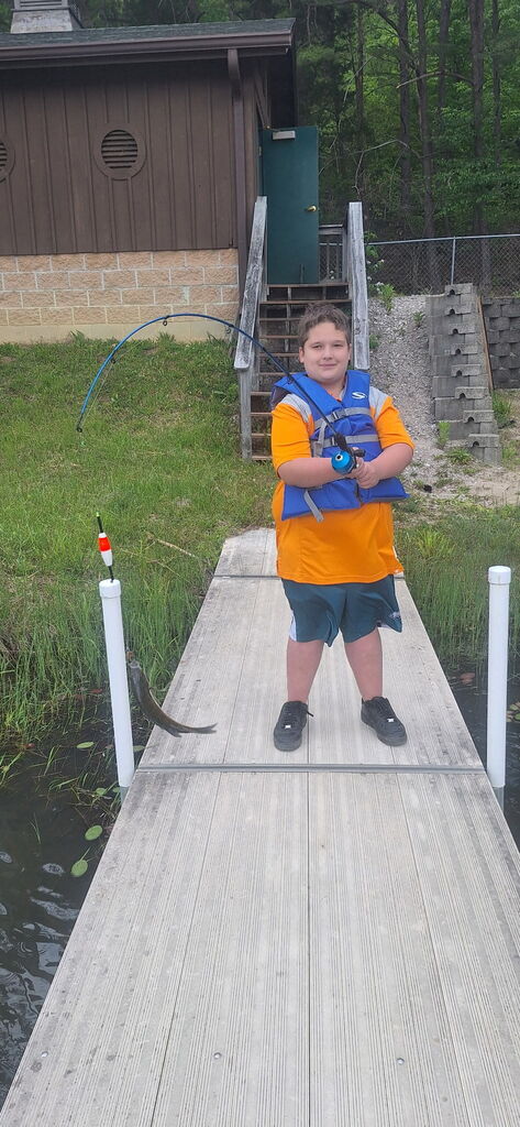 NHMS 6th Grade Campers Fishing on Lake Lilly- Happy Hollow - May 2026