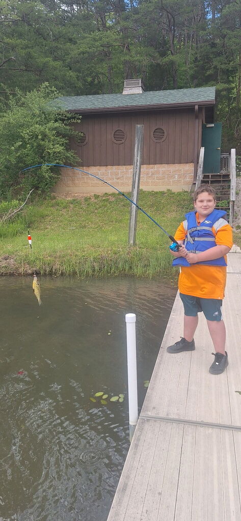 NHMS 6th Grade Campers Fishing on Lake Lilly- Happy Hollow - May 2026