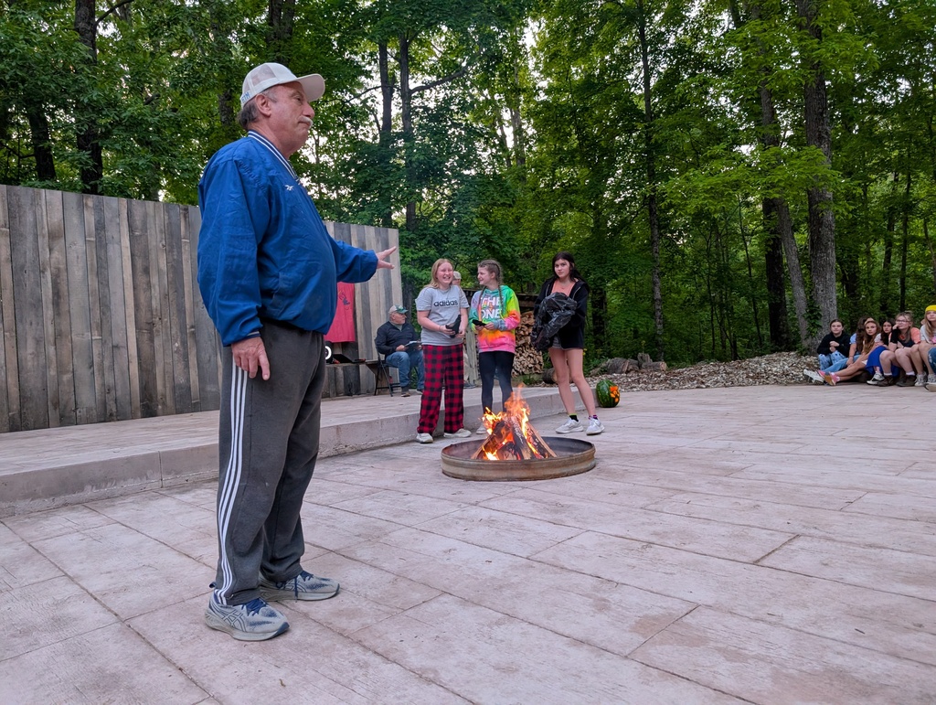 NHMS 6th Grade Camper at the Campfire N1- "WaterLanterns" carved by Mr, Allen - Happy Hollow - May 2026