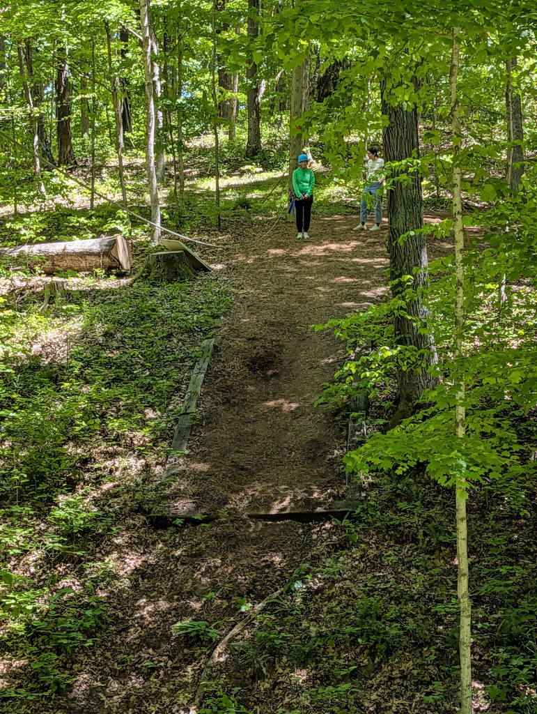 Happy Hollow Children's Camp - Mrs. Swarens on the Zapline - May 2026