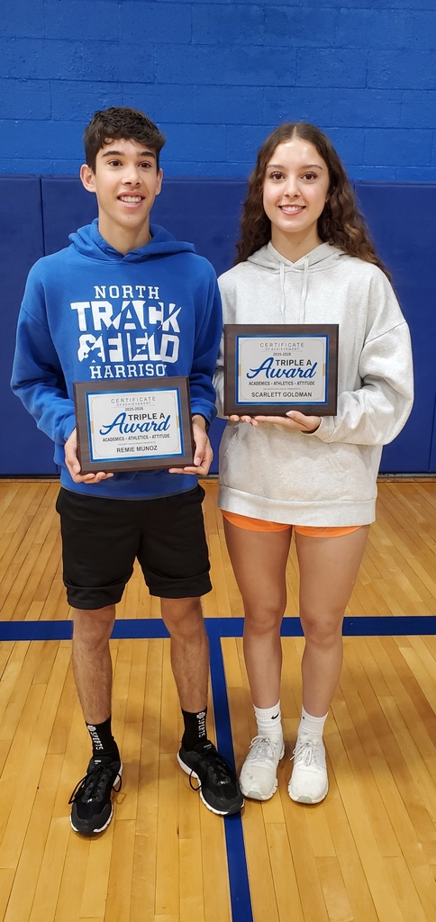 NHMS Triple A Award Winners- Scarlett and Remie - May 2026