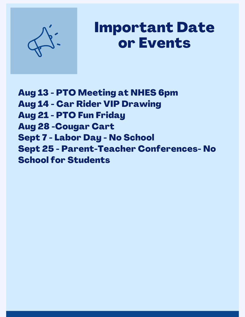 Important Dates