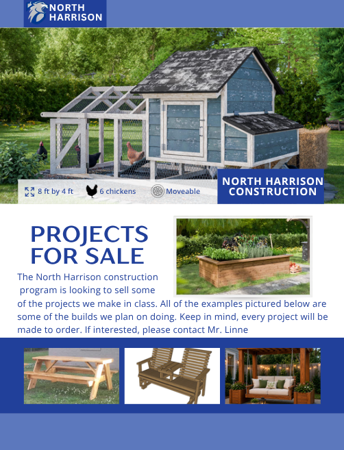 NH Construction Class - Projects for Sale - August 2026