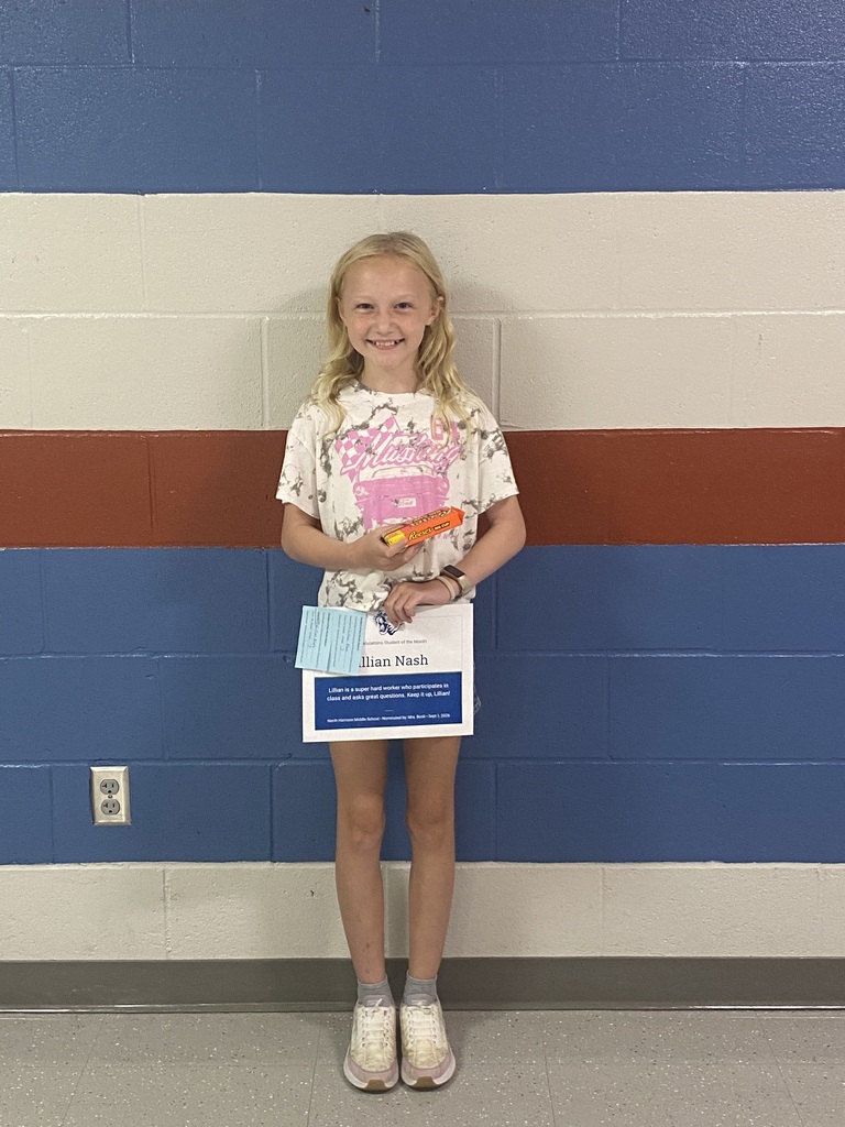 7th Grade August Student of the Month Nominees - 2026